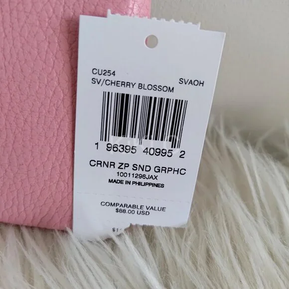 Coach Corner Zip Wristlet With Sundae Graphic CU254 pink ice cream - Picture 10 of 11